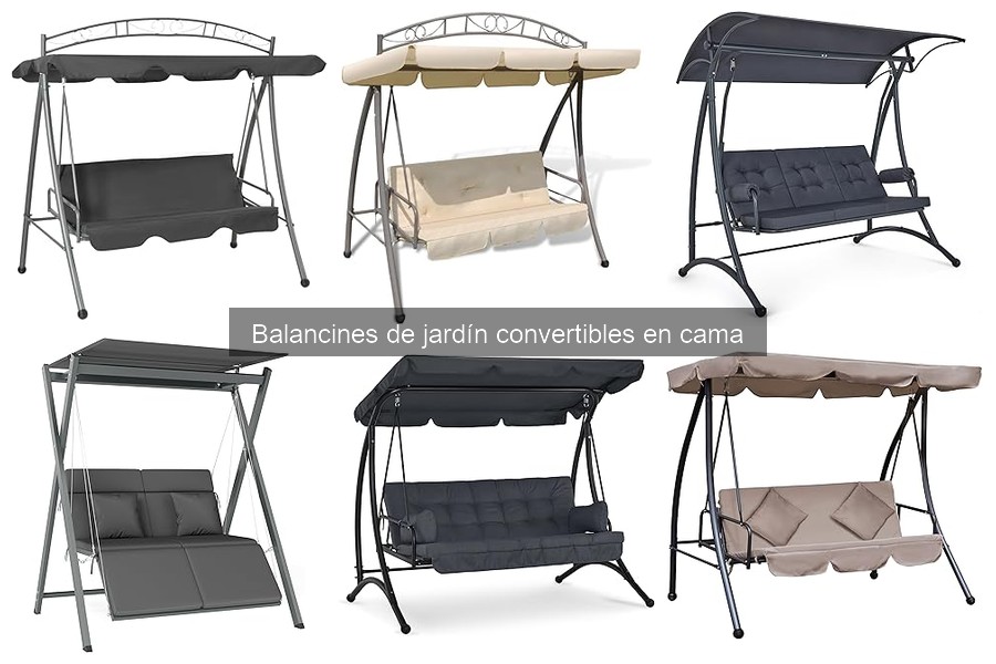 Mantenimiento de balancines de jardín convertibles en cama