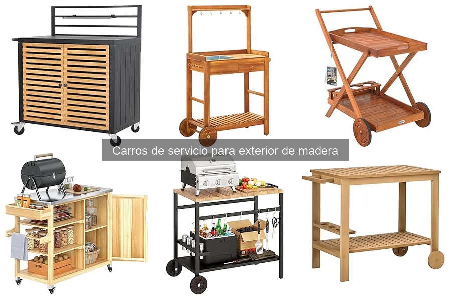 Mantenimiento de carros de servicio de madera en exterior