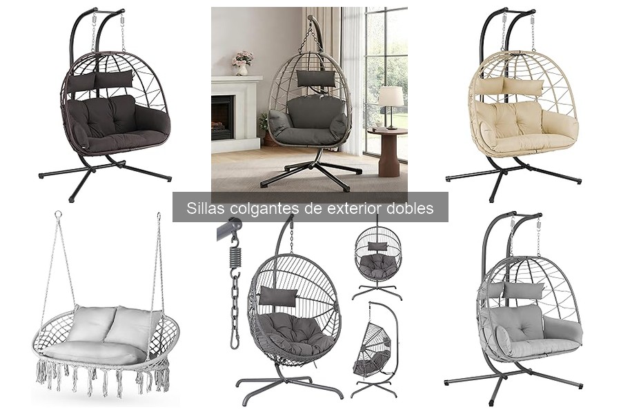 Mantenimiento de sillas colgantes dobles para exterior
