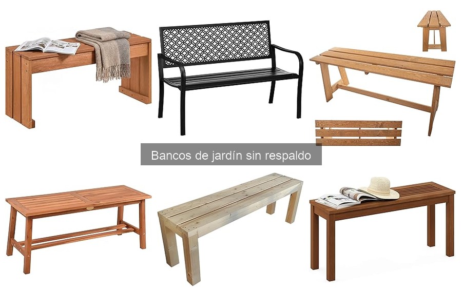 Mantenimiento efectivo de bancos de jardín sin respaldo