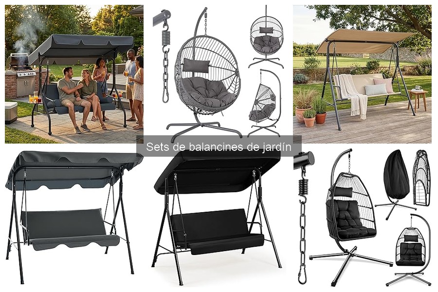 Mantenimiento esencial para sets de balancines de jardín