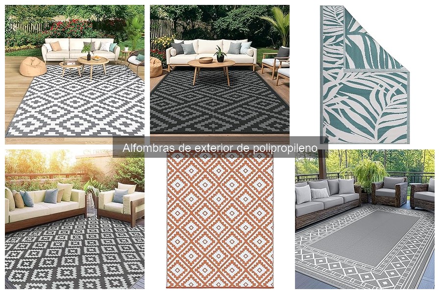 Mantenimiento y limpieza de alfombras de exterior de polipropileno