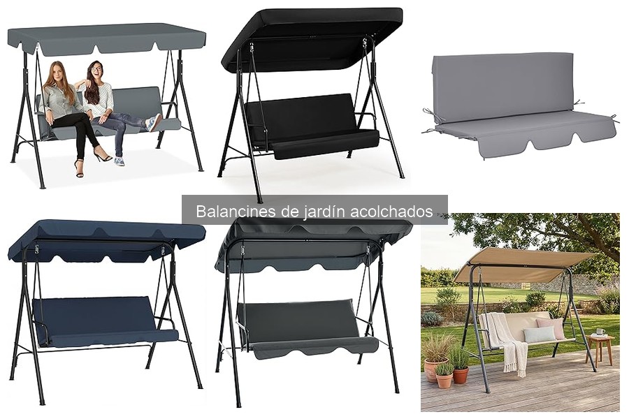 Mantenimiento y limpieza de balancines de jardín acolchados