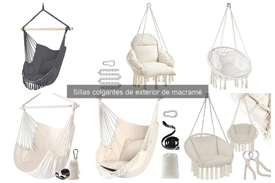 Mantenimiento y limpieza de sillas colgantes de macramé