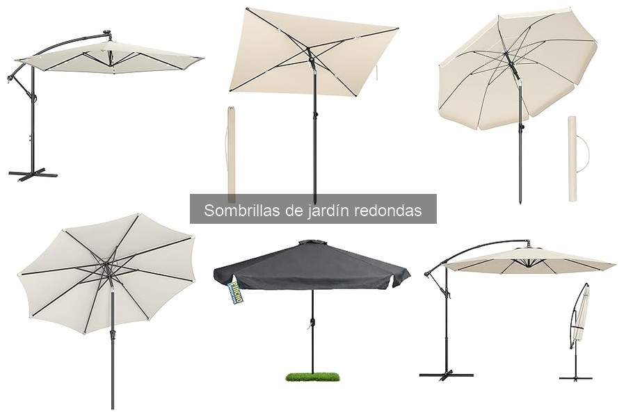 Mantenimiento y limpieza de sombrillas de jardín redondas