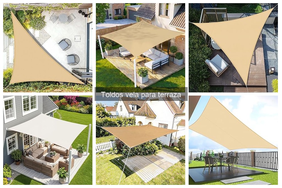 Mantenimiento y limpieza de toldos vela para terraza