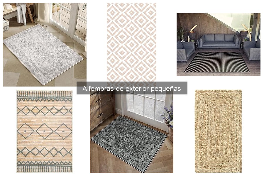 Materiales esenciales para alfombras de exterior pequeñas