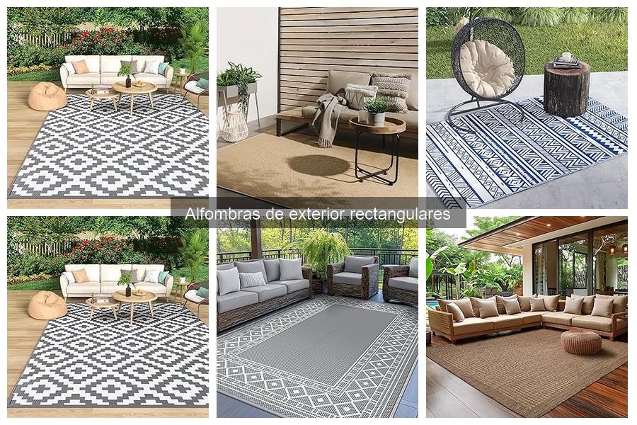 Materiales más duraderos para alfombras de exterior rectangulares