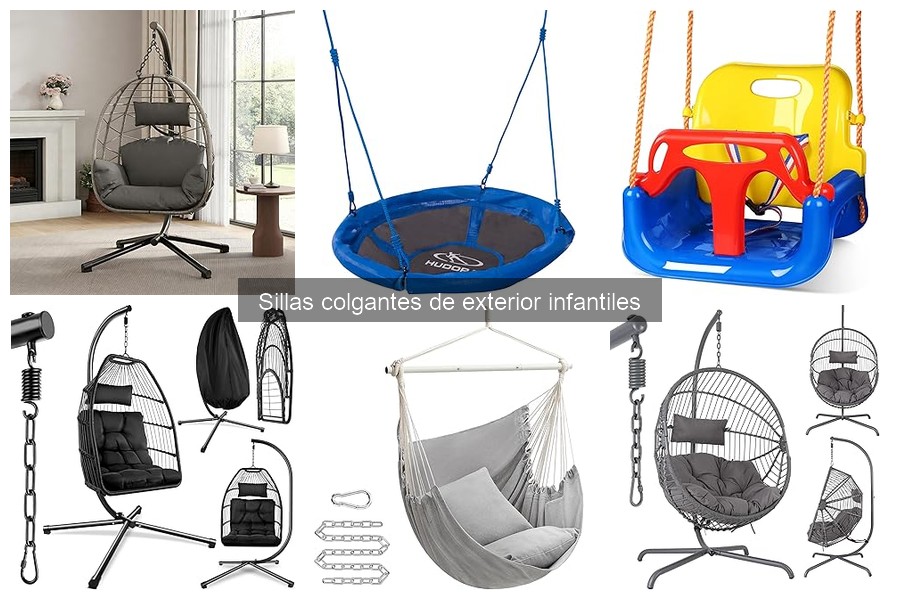 Medidas de seguridad para sillas colgantes infantiles