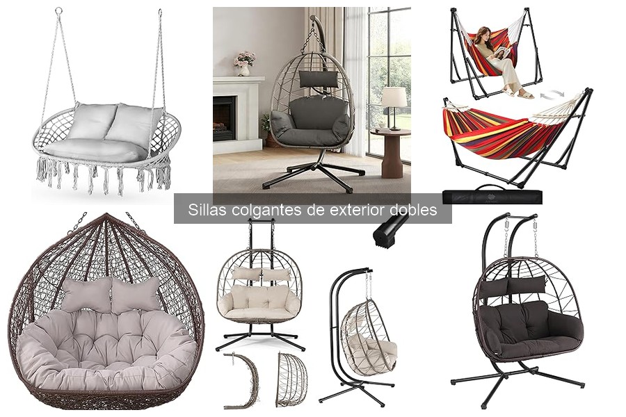 Medidas esenciales para elegir una silla colgante de exterior doble
