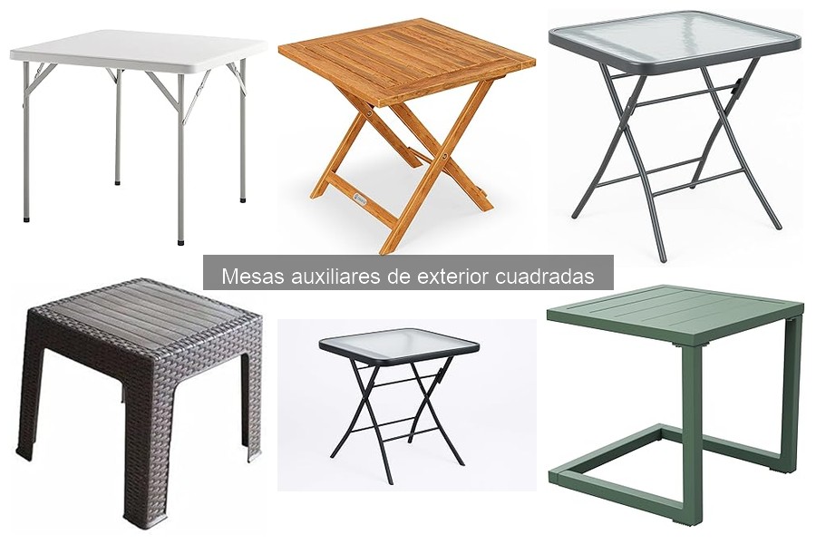 Medidas ideales para mesas auxiliares cuadradas de exterior