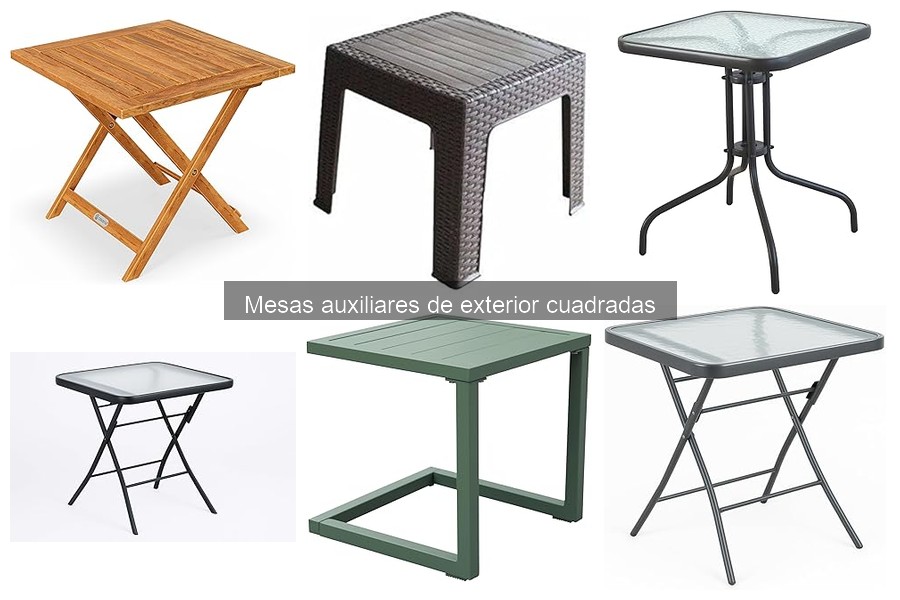 Mejor mesa auxiliar cuadrada para eventos al aire libre