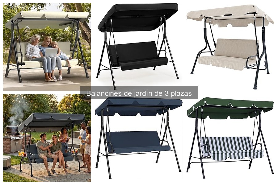Mejores accesorios para balancines de jardín de 3 plazas