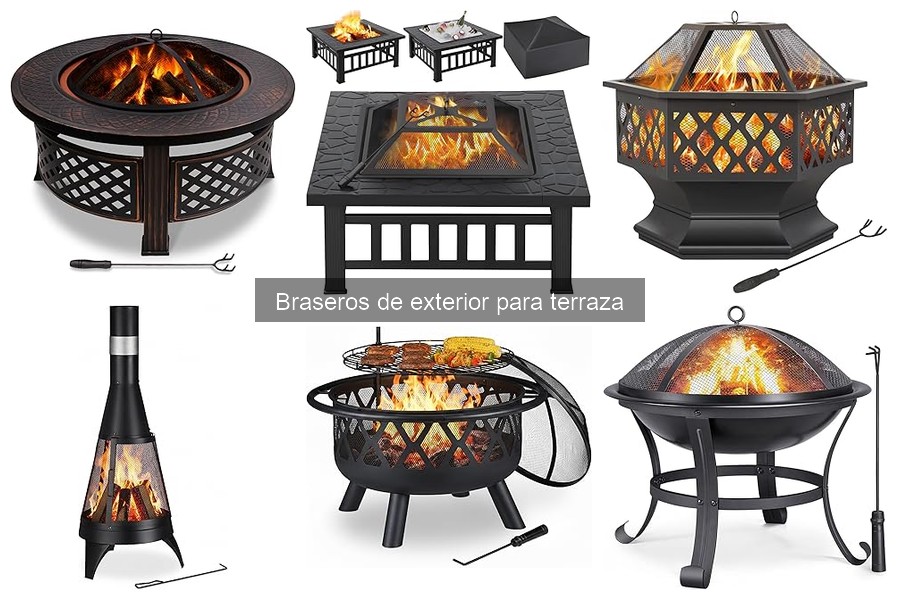Mejores accesorios para braseros de exterior en terraza