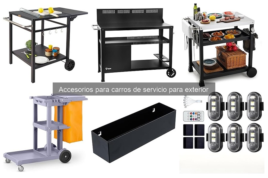 Mejores accesorios para carros de servicio al aire libre