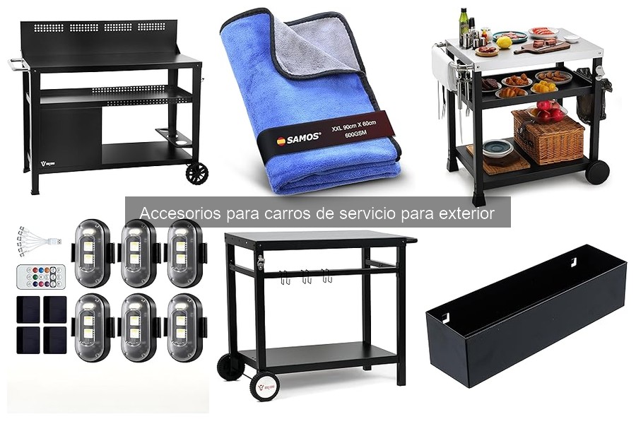 Mejores Accesorios para Carros de Servicio en Exteriores