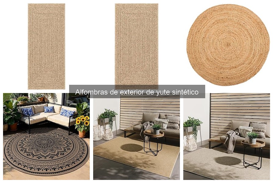 Mejores alfombras de exterior de yute sintético para patios pequeños