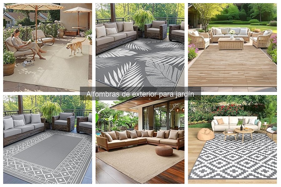 Mejores alfombras de exterior para jardines pequeños