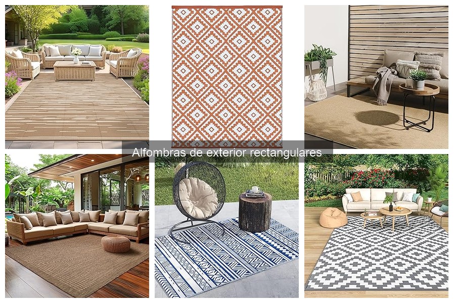 Mejores alfombras de exterior rectangulares para terrazas pequeñas