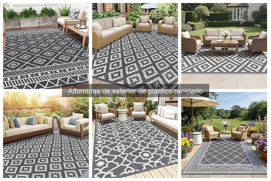 Mejores alfombras de plástico reciclado para jardines pequeños