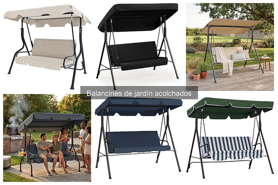 Mejores balancines de jardín acolchados 2023: comparativa