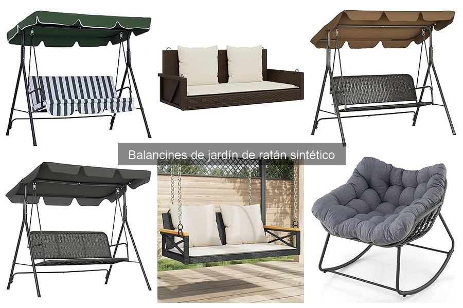 Mejores balancines de jardín de ratán sintético para espacios pequeños