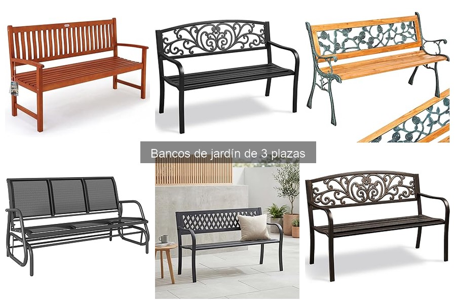 ** Mejores bancos de jardín de 3 plazas para familias en 2023