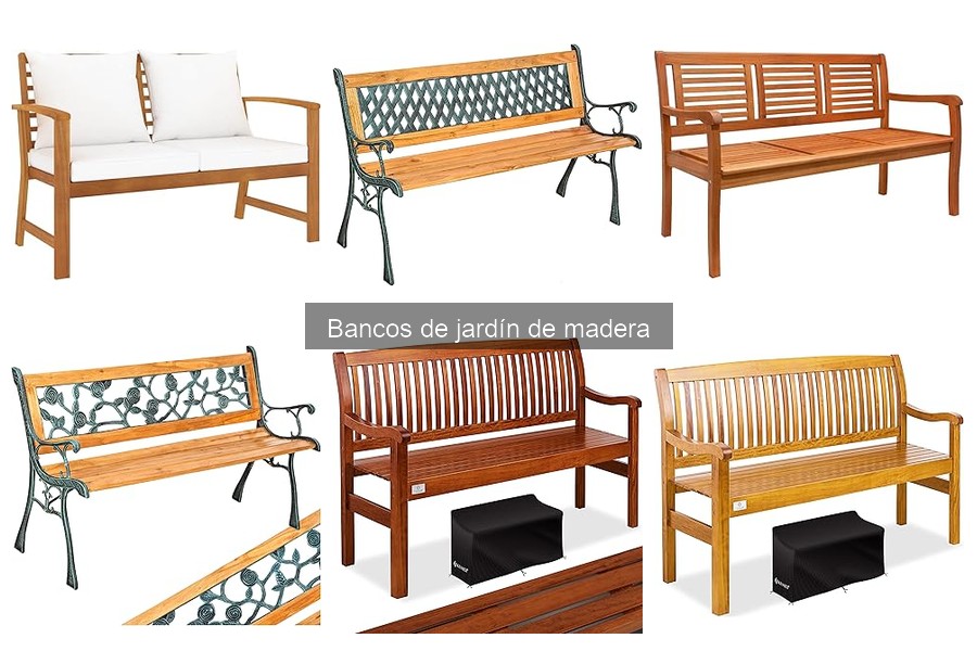 Mejores bancos de jardín de madera para espacios pequeños