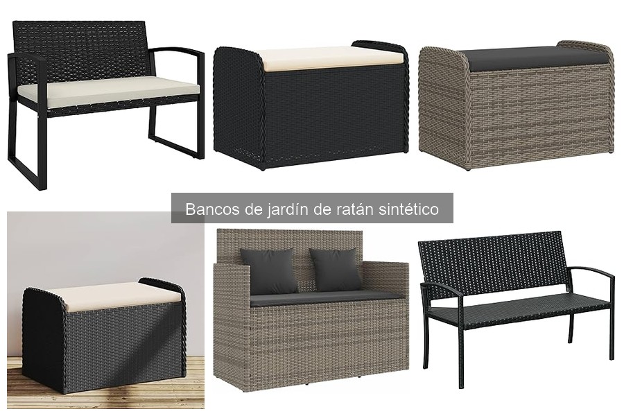 Mejores bancos de jardín de ratán sintético para espacios pequeños