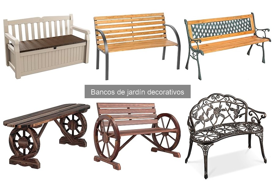 Mejores bancos de jardín decorativos para espacios pequeños