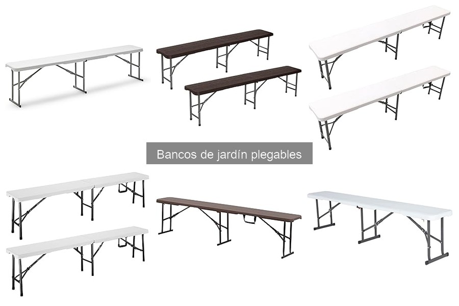 Mejores bancos de jardín plegables para espacios pequeños