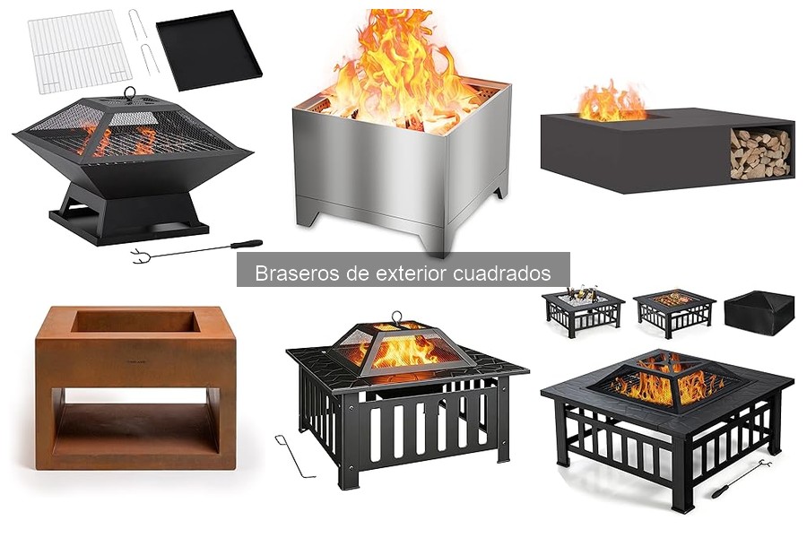 Mejores braseros cuadrados de exterior para invierno