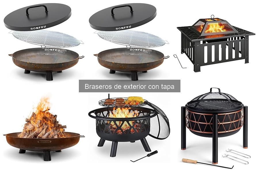 Mejores braseros de exterior con tapa: comparativa 2023