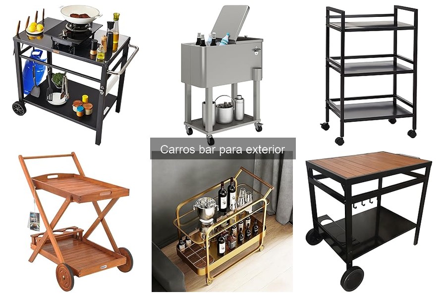 Mejores carros bar para espacios pequeños en exterior