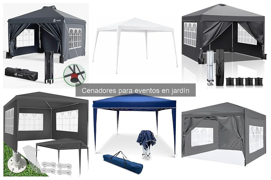 Mejores cenadores para eventos familiares en el jardín
