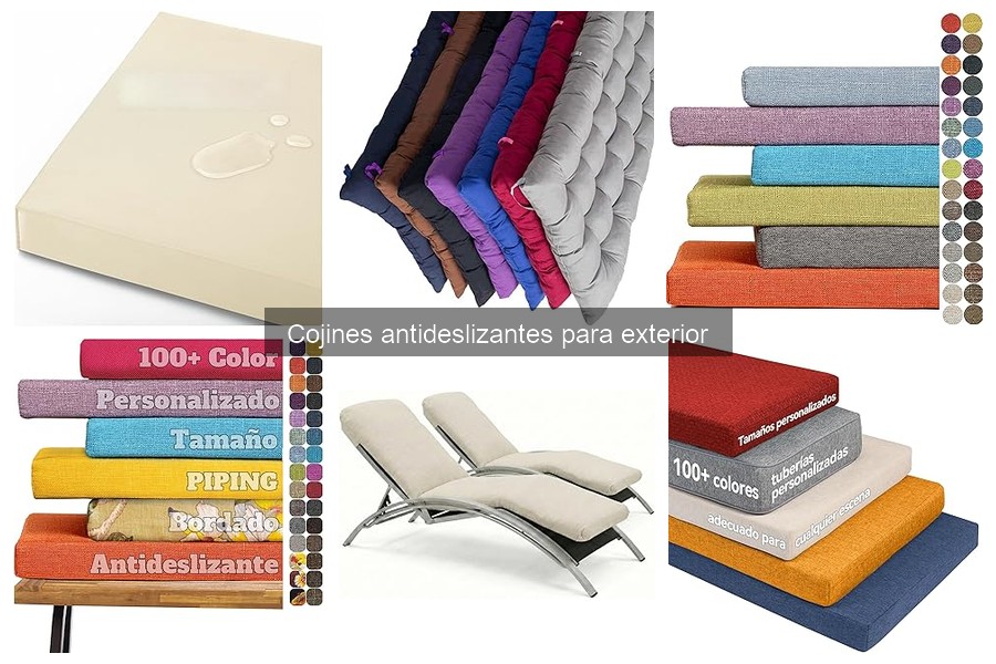 Mejores cojines antideslizantes para terrazas: comparativa