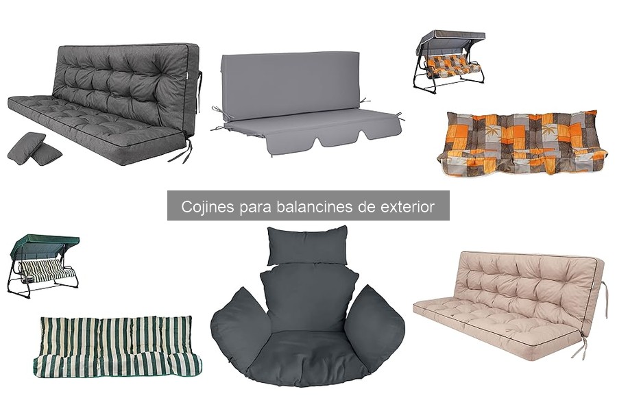 Mejores cojines para balancines según tipo de uso