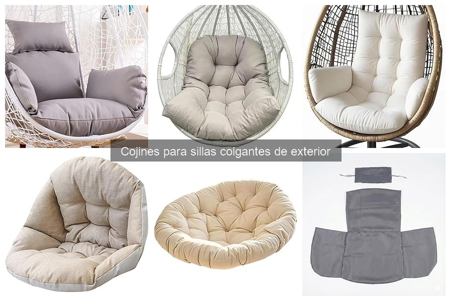 Mejores cojines para sillas colgantes de exterior: guía de compra