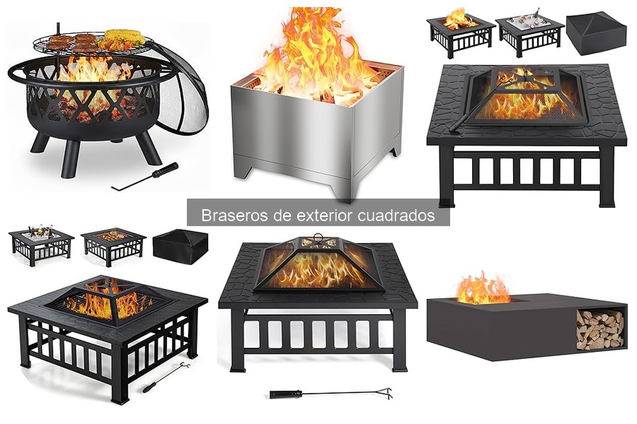 Mejores combustibles para braseros cuadrados: madera, gas y más