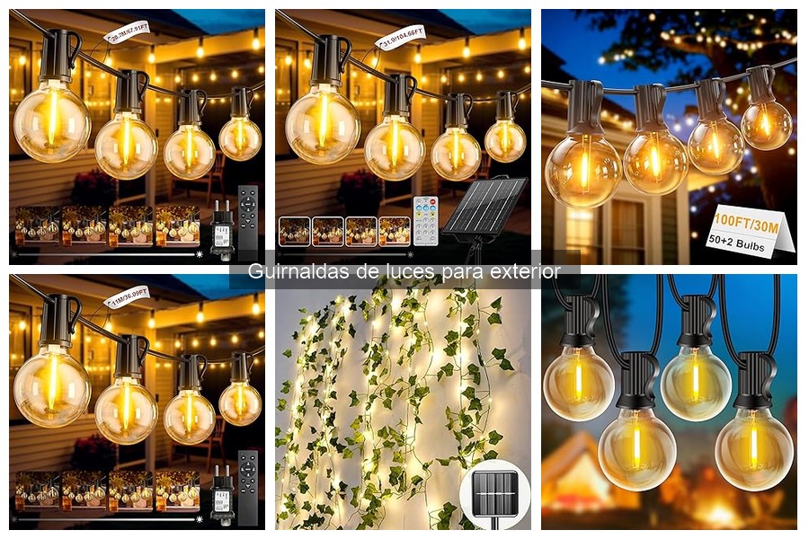 Mejores guirnaldas de luces para exterior: comparativa 2023