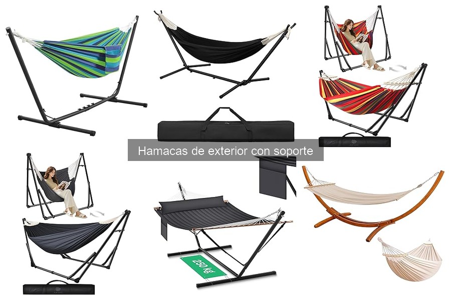 Mejores hamacas de exterior con soporte para espacios pequeños
