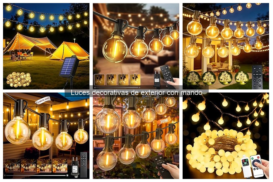 Mejores luces decorativas de exterior con mando: comparativa