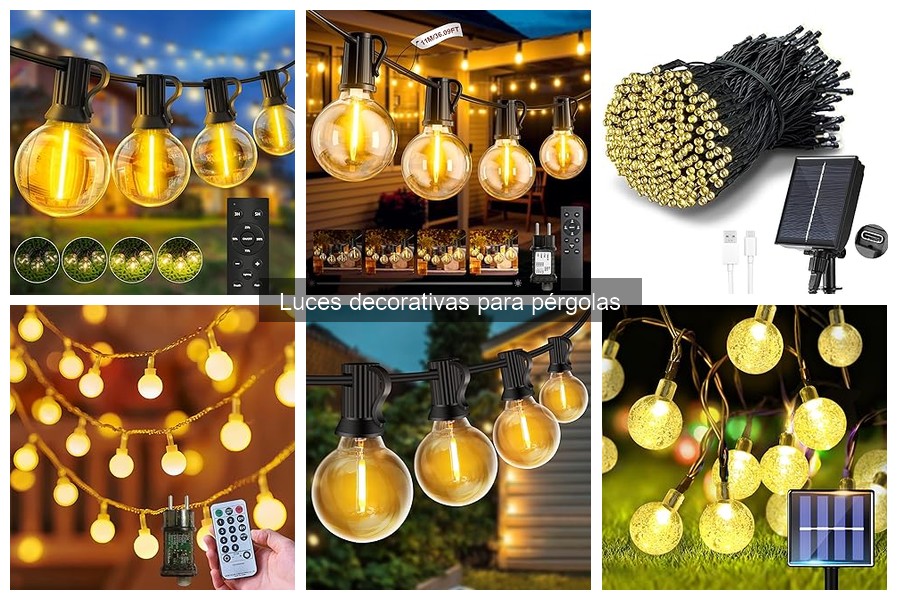 Mejores luces decorativas para pérgolas pequeñas 2023