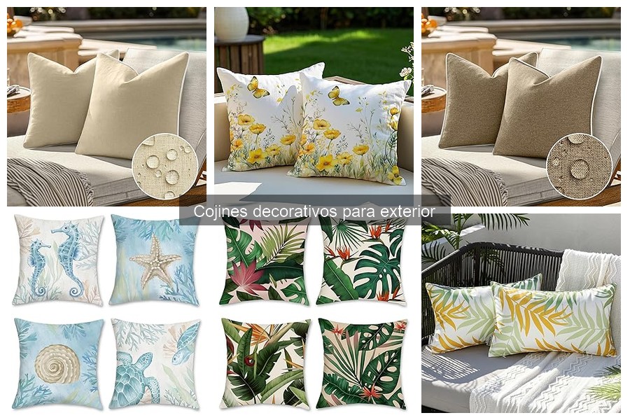 Mejores lugares para comprar cojines decorativos de exterior