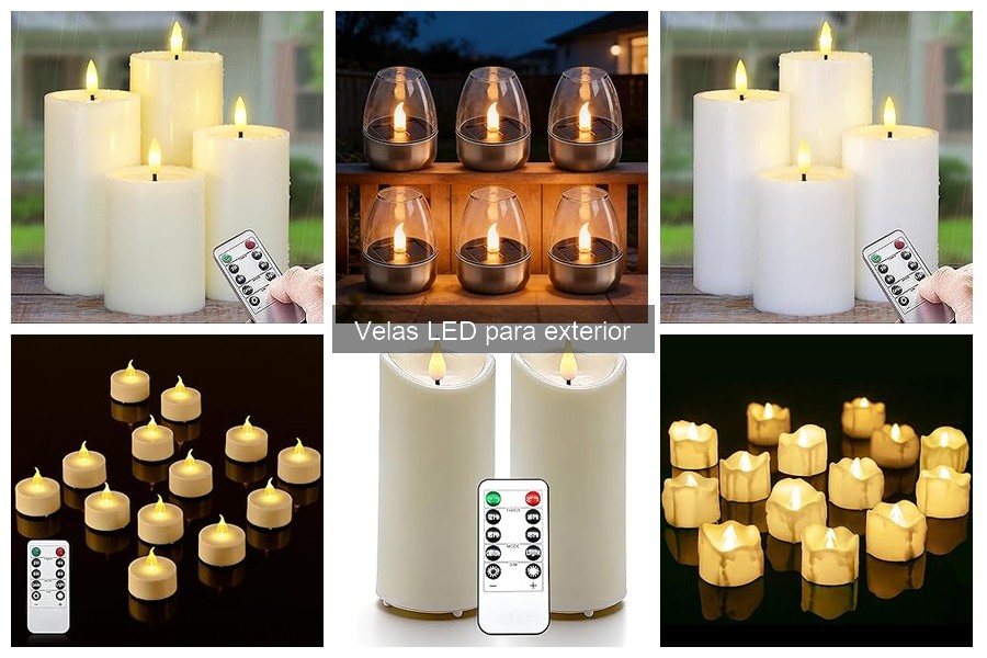 Mejores lugares para comprar velas LED para exterior baratas