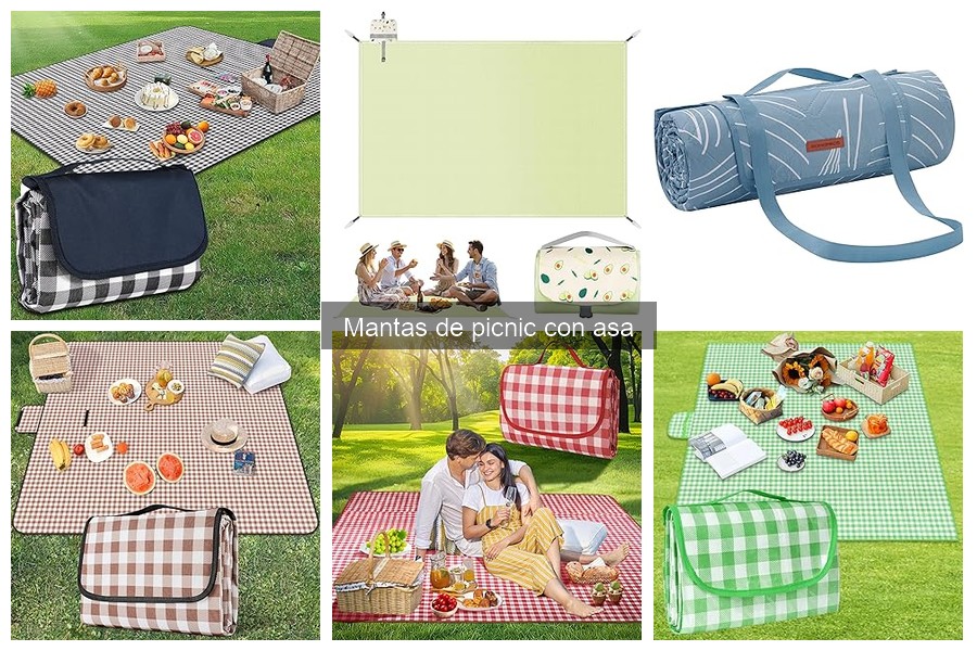 Mejores mantas de picnic con asa para familias en 2023