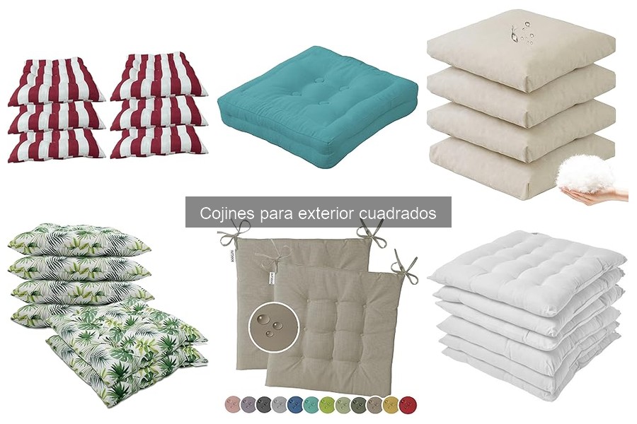 Mejores marcas de cojines cuadrados para exteriores