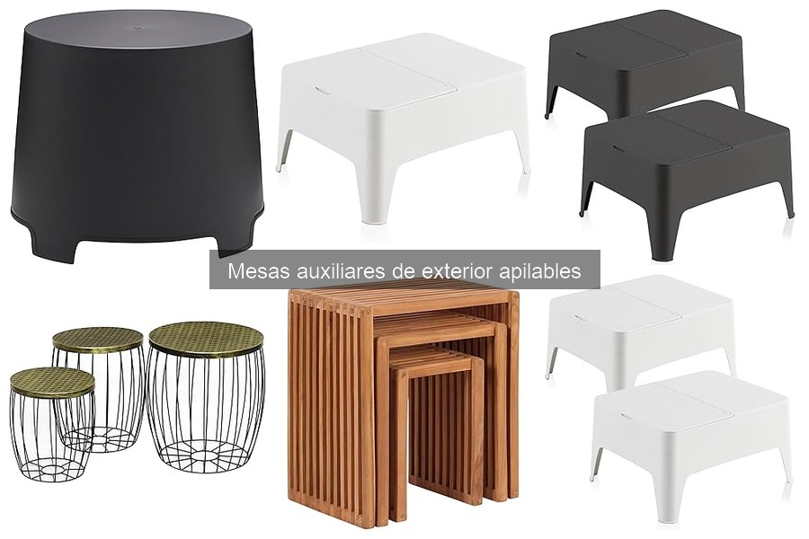 Mejores marcas de mesas auxiliares apilables para exterior