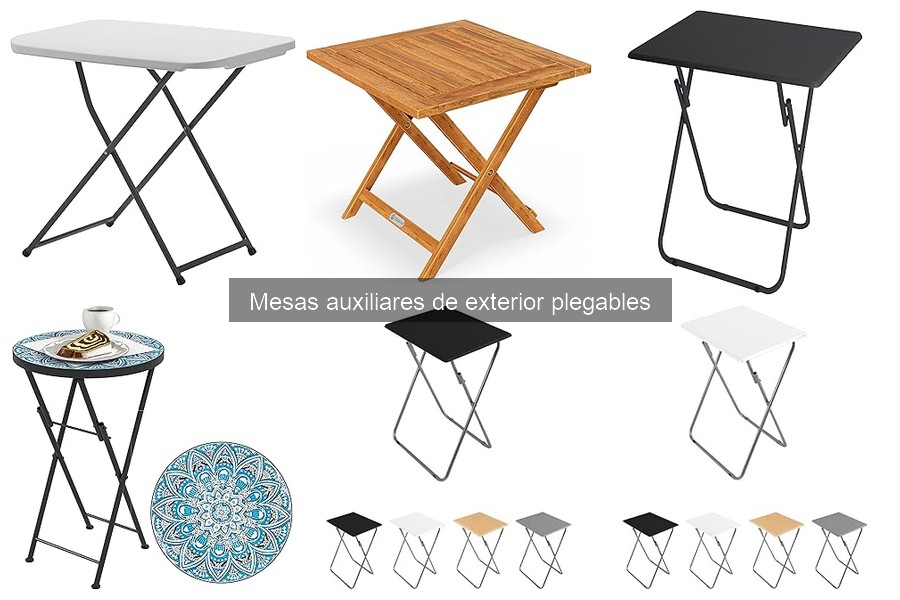 Mejores marcas de mesas auxiliares de exterior plegables