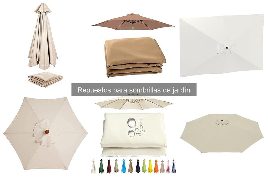 Mejores marcas de repuestos para sombrillas de jardín